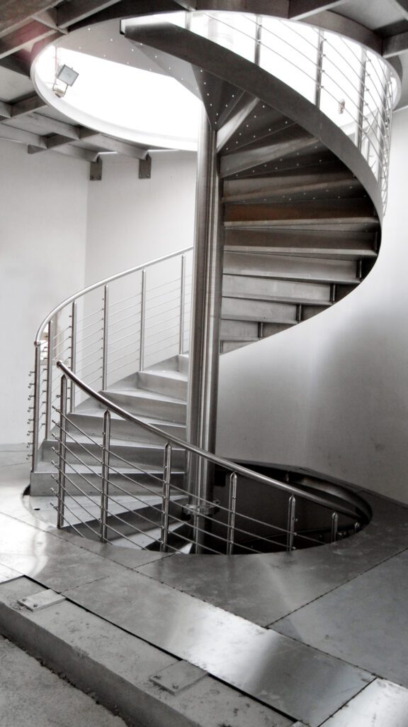 steel spiral staircase