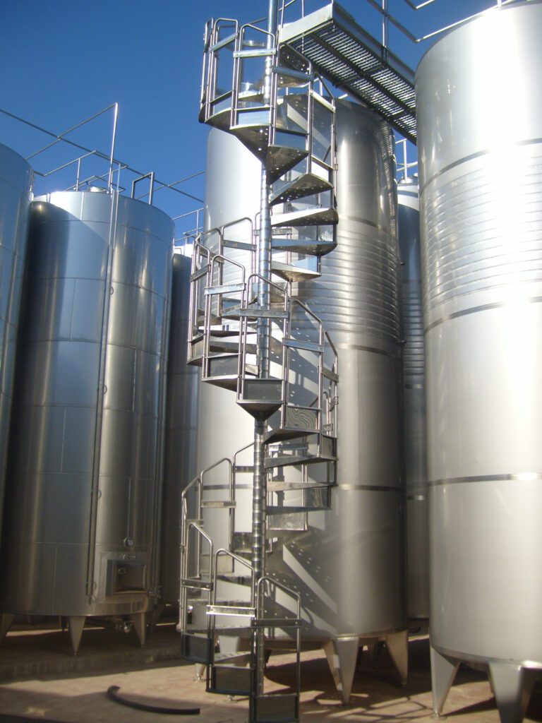 steel spiral staircase